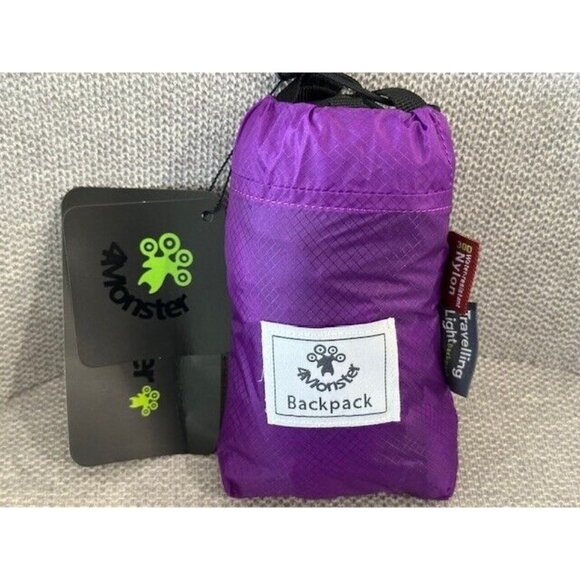 4Monster Hiking 24L Purple Water Resistant Lightweight Packable Backpack Travel - Picture 1 of 4
